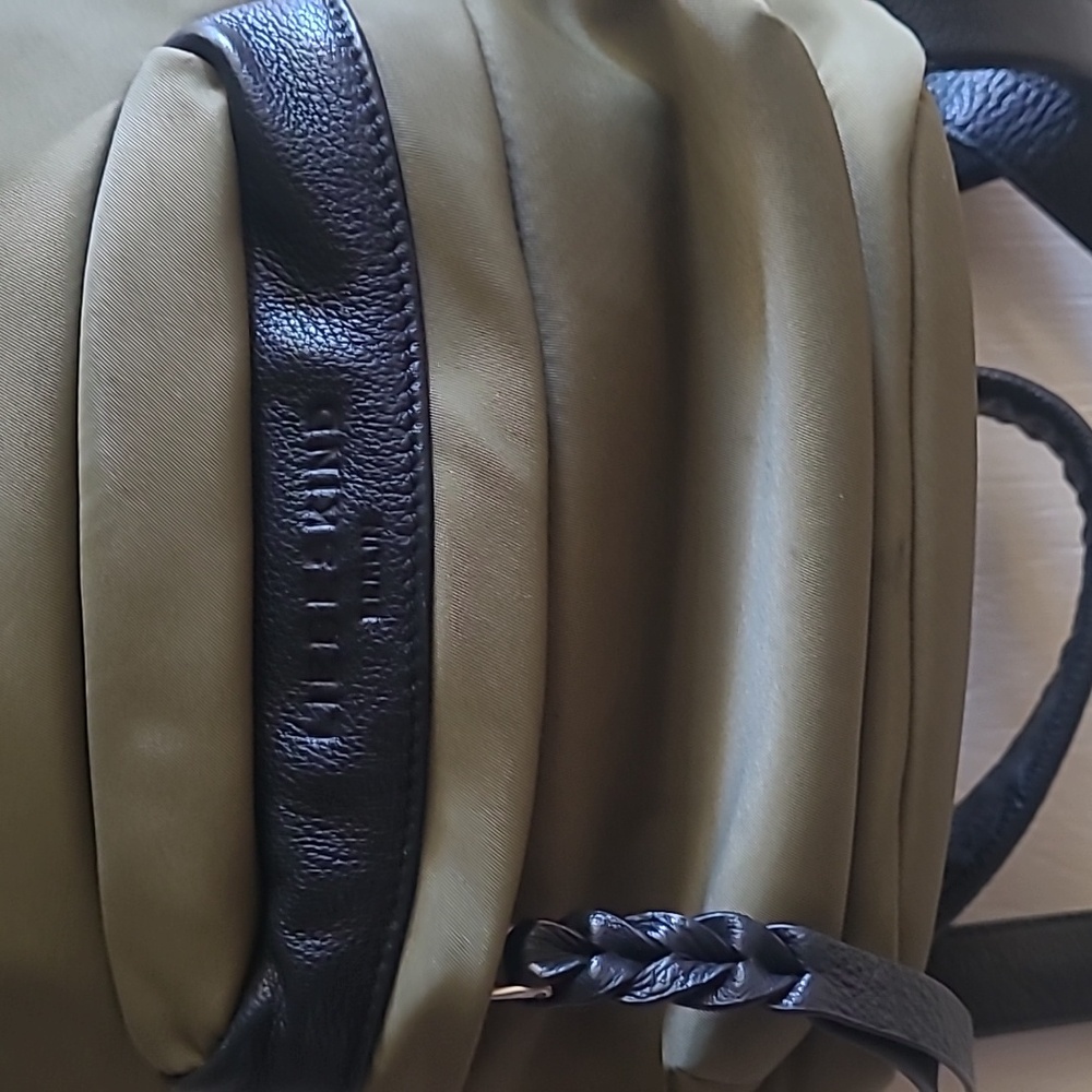 Liebeskind Berlin Small Backpack Olive Green Black 9x8” - Picture 9 of 9